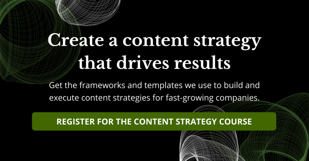 content strategy course