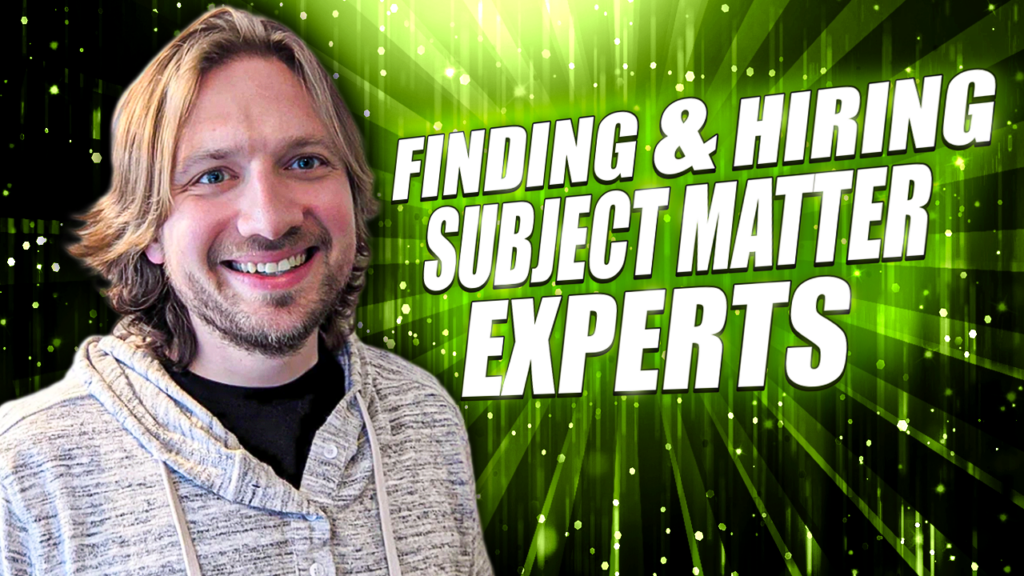 Finding & Hiring Subject Matter Experts