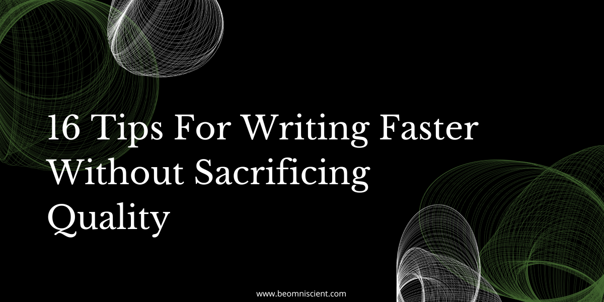 writing faster