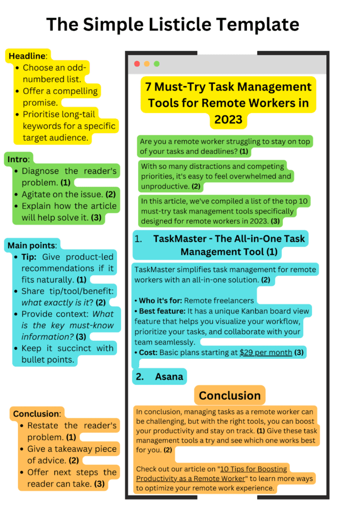 How to Write a Listicle (3 Templates + Examples) - Omniscient Digital