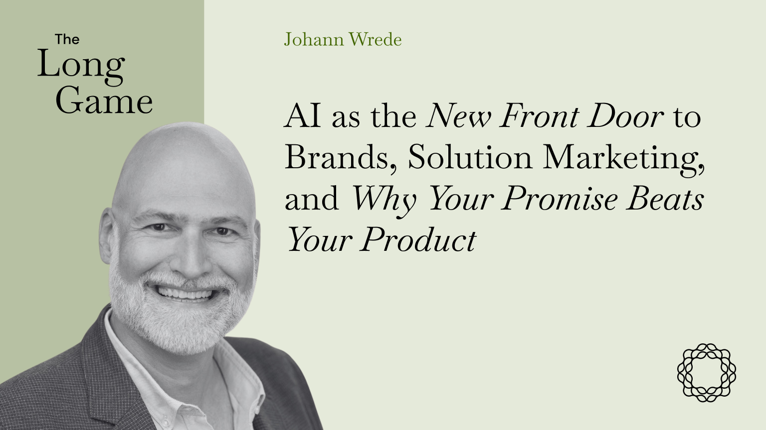 AI as the New Front Door to Brands, Solution Marketing, and Why Your Promise Beats Your Product with Johann Wrede (UserTesting)