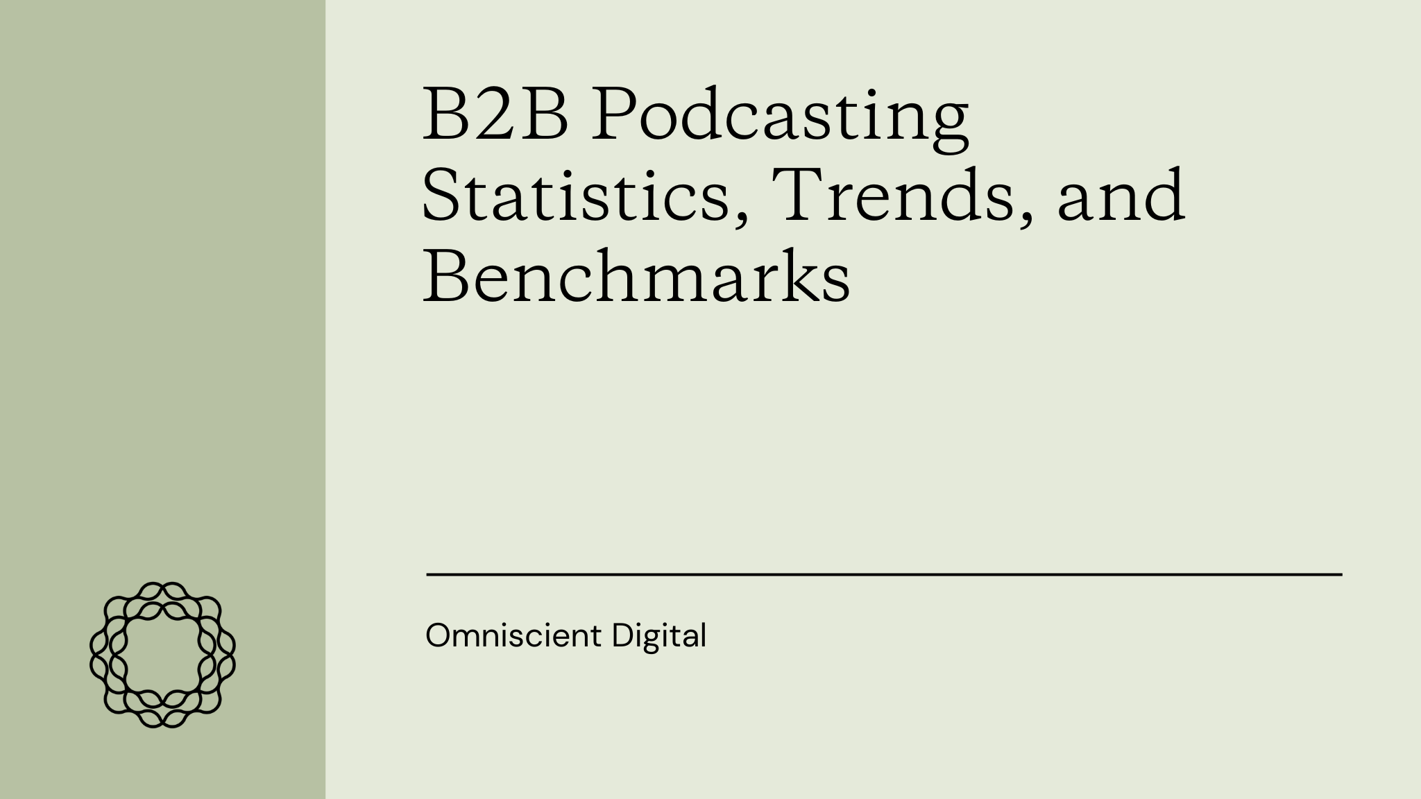 B2B Podcasting Statistics Blog Post Cover