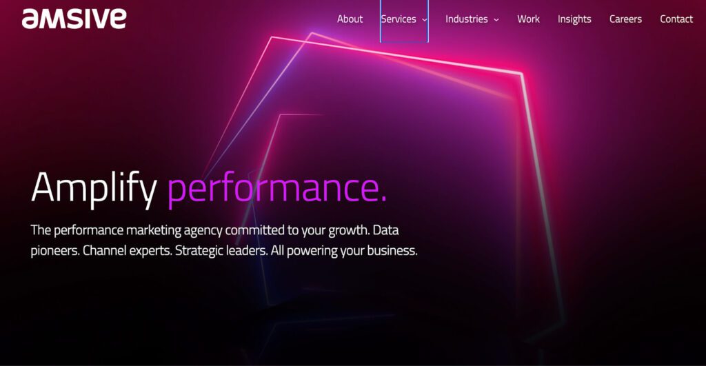 Amsive Digital's home page