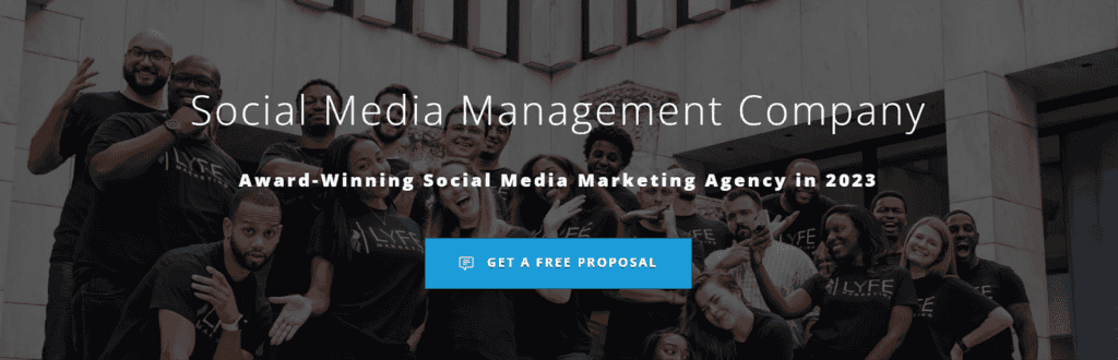 Lyfe Marketing's homepage