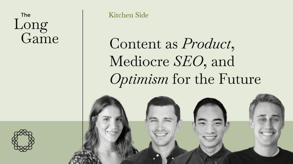 Content as Product, Mediocre SEO, and Optimism for the Future with Mark Lindquist