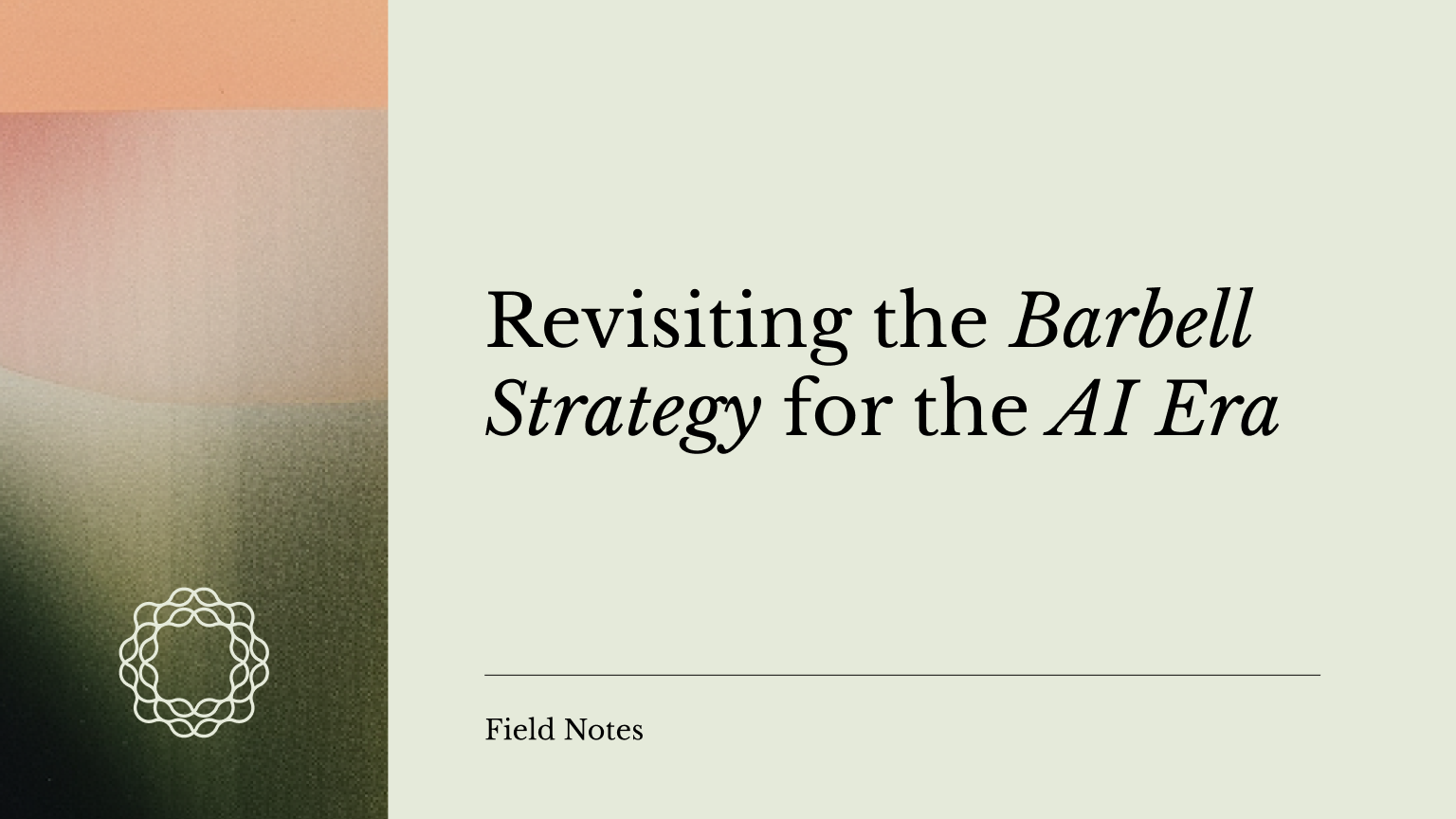 Barbell Strategy Redux