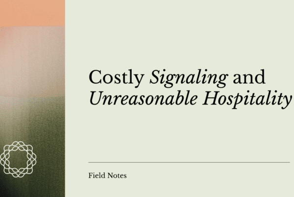 Costly Signaling and Unreasonable Hospitality