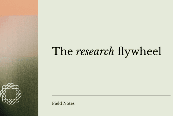 The research flywheel