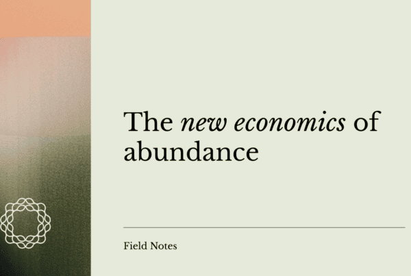 The new economics of abundance