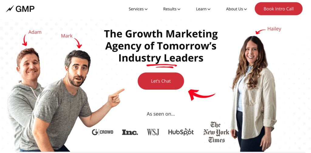 Growth Marketing Pro Home Page