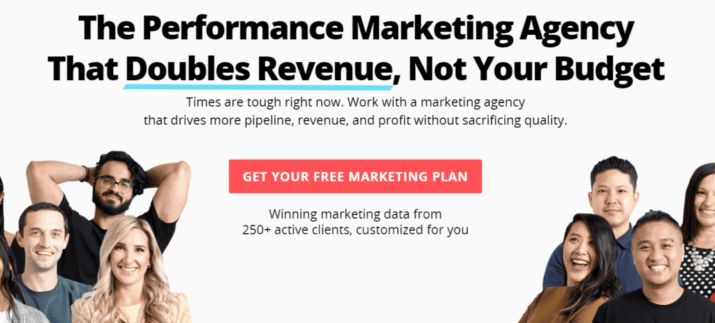 KlientBoost's homepage