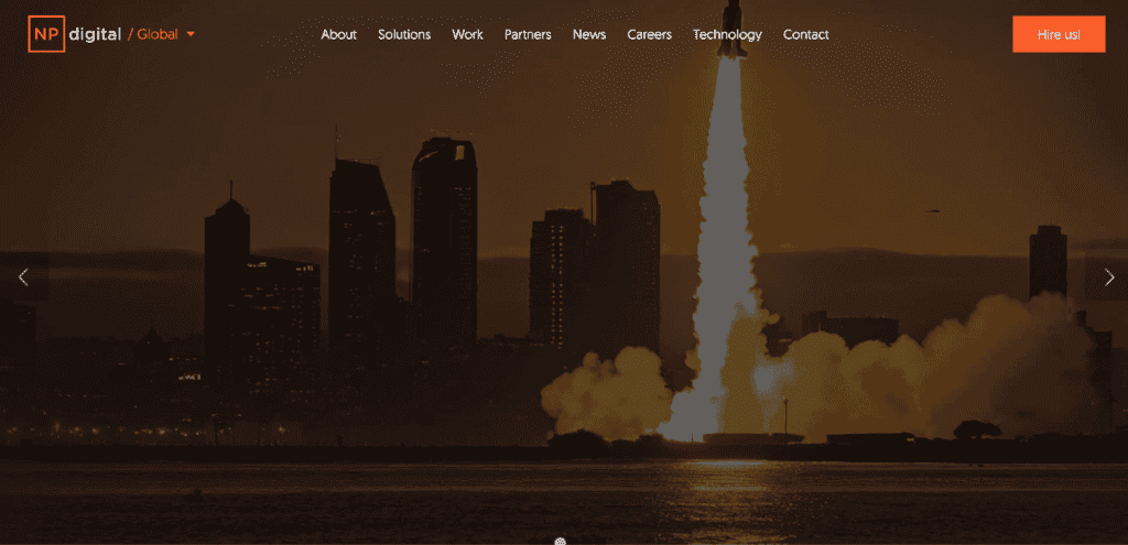 NP digital's homepage