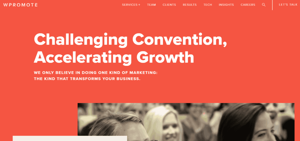 WPromote's homepage