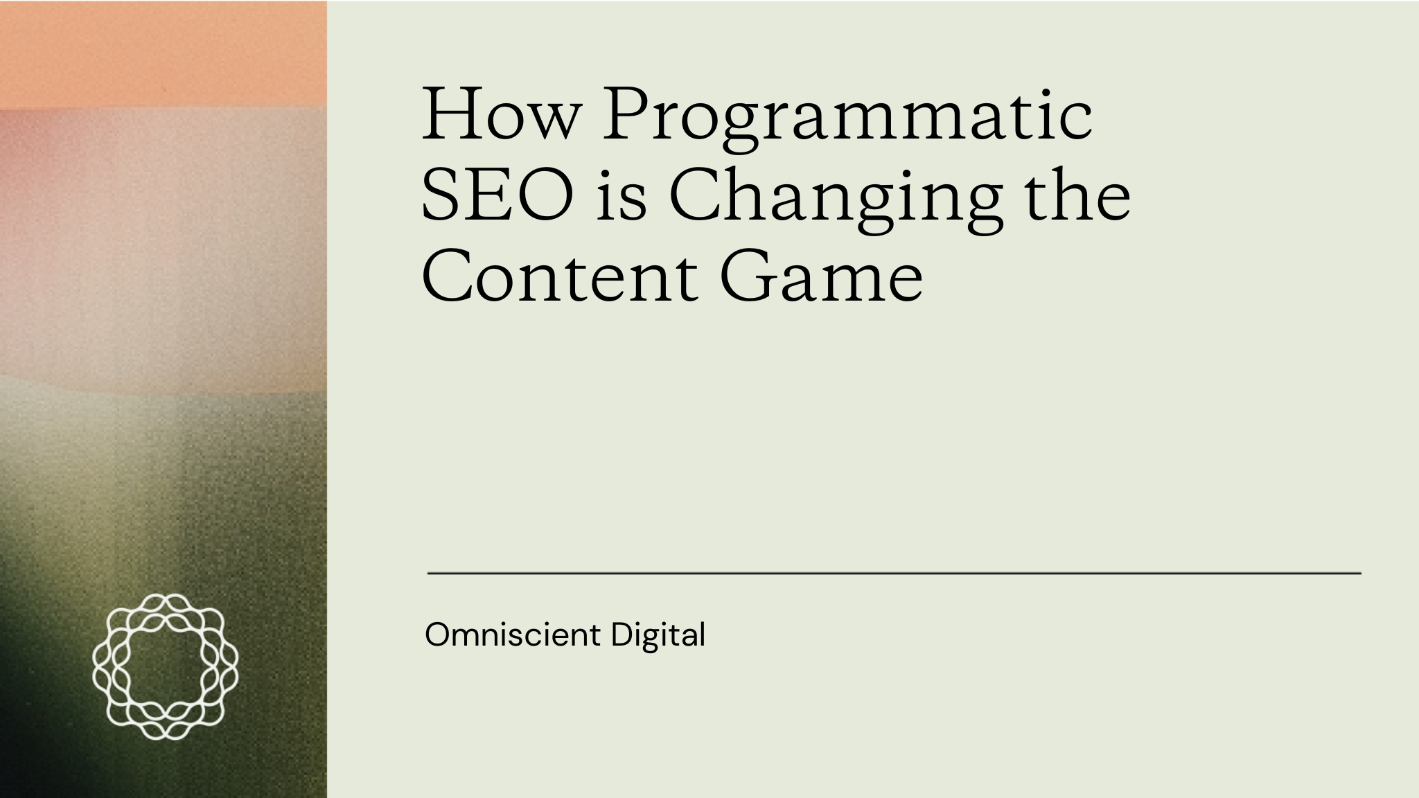 How Programmatic SEO is Changing the Content Game