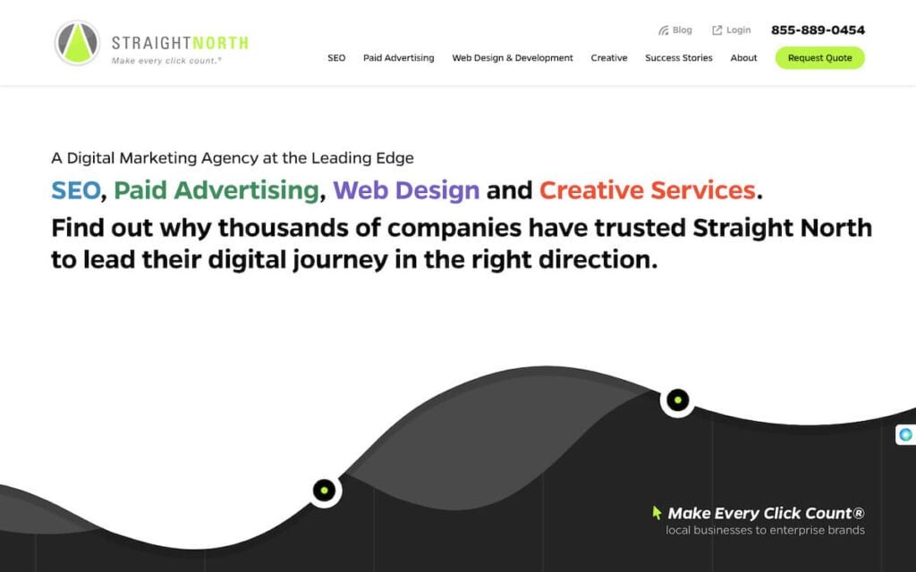 Straight North's home page