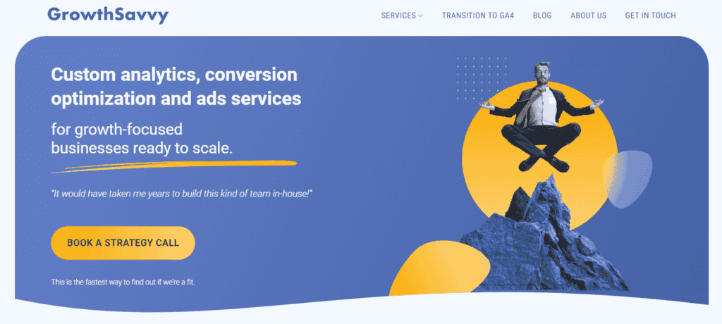Growth Savvy's homepage