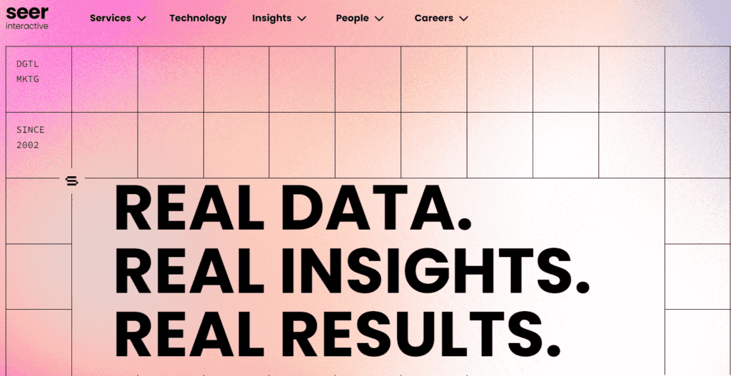 Seer Interactive's homepage