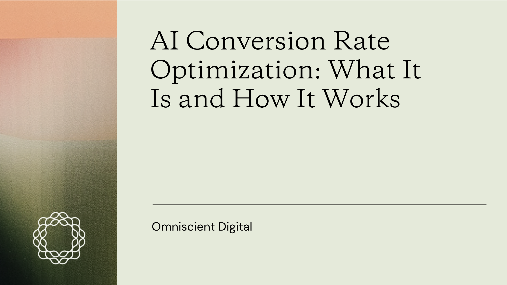 AI Conversion Rate Blog Post Cover
