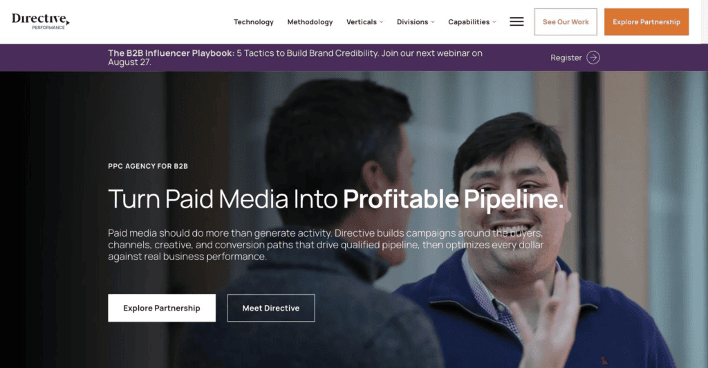 Service page for Single Grain—a B2B PPC marketing agency