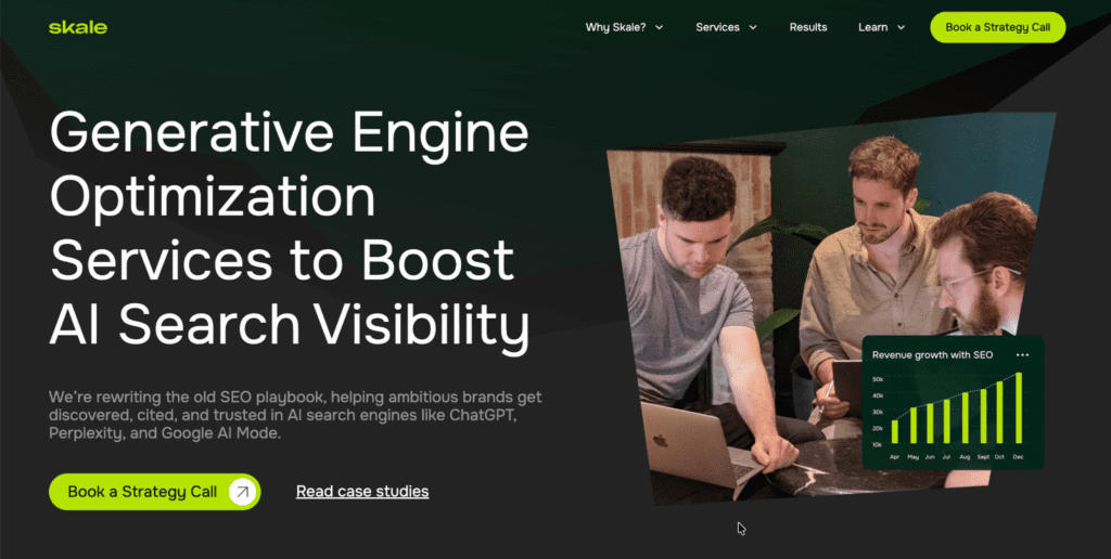 Skale AEO services pages