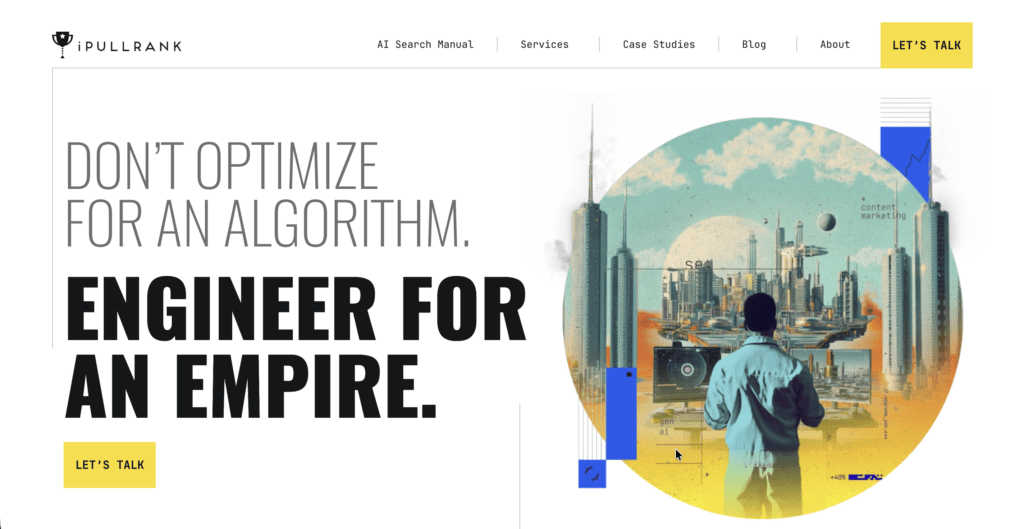 iPullRank enterprise SEO agency homepage