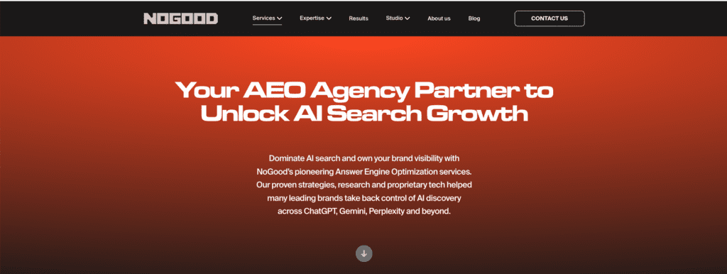 AEO service page for Omniscient