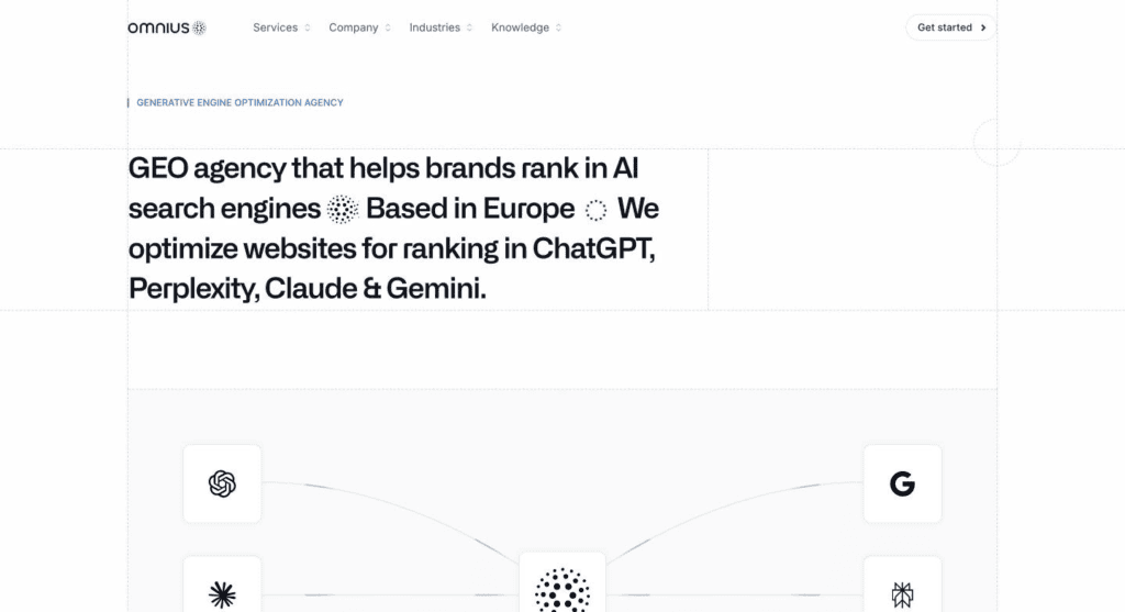 Website screenshot for Omnius