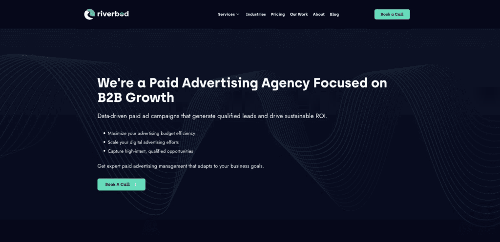 Service page for Single Grain—a B2B PPC marketing agency